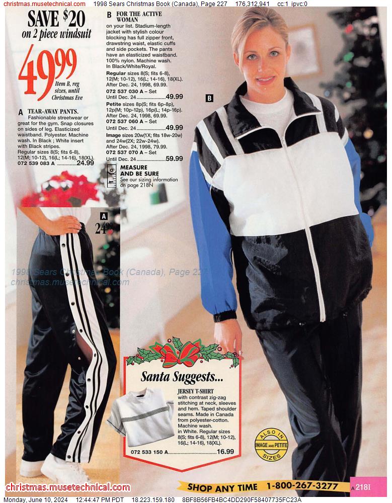 1998 Sears Christmas Book (Canada), Page 227