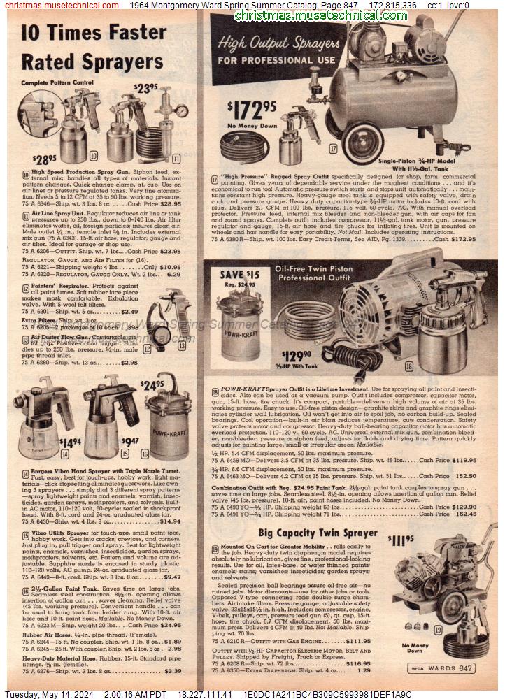 1964 Montgomery Ward Spring Summer Catalog, Page 847