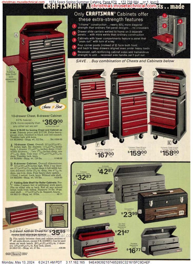 1974 Sears Spring Summer Catalog, Page 670