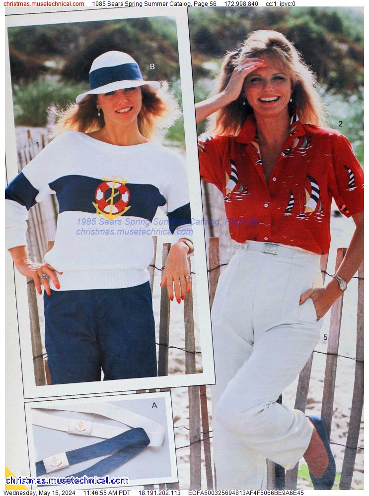1985 Sears Spring Summer Catalog, Page 56