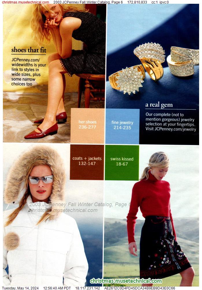 2003 JCPenney Fall Winter Catalog, Page 6