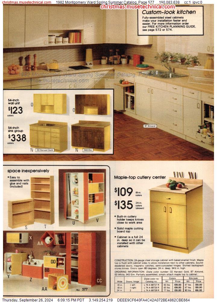 1982 Montgomery Ward Spring Summer Catalog, Page 577