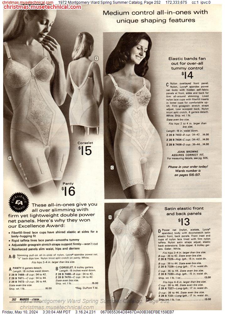1972 Montgomery Ward Spring Summer Catalog, Page 252