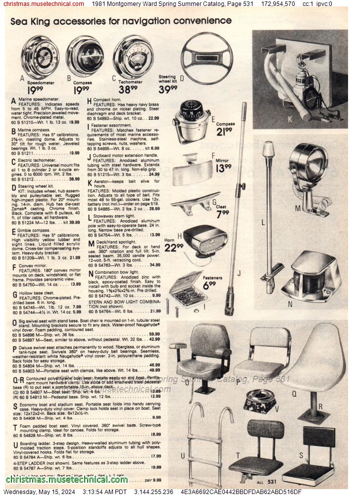 1981 Montgomery Ward Spring Summer Catalog, Page 531