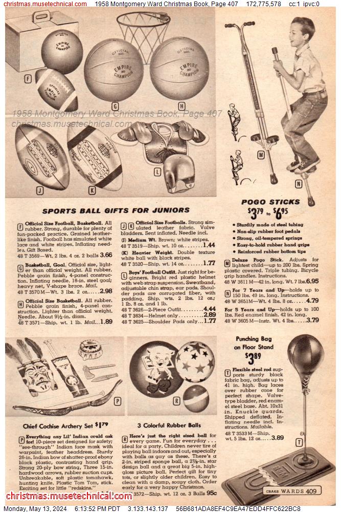 1958 Montgomery Ward Christmas Book, Page 407