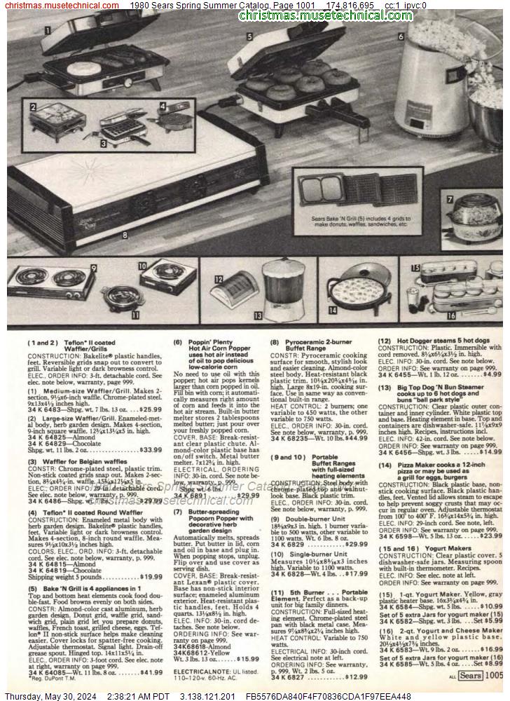 1980 Sears Spring Summer Catalog, Page 1001