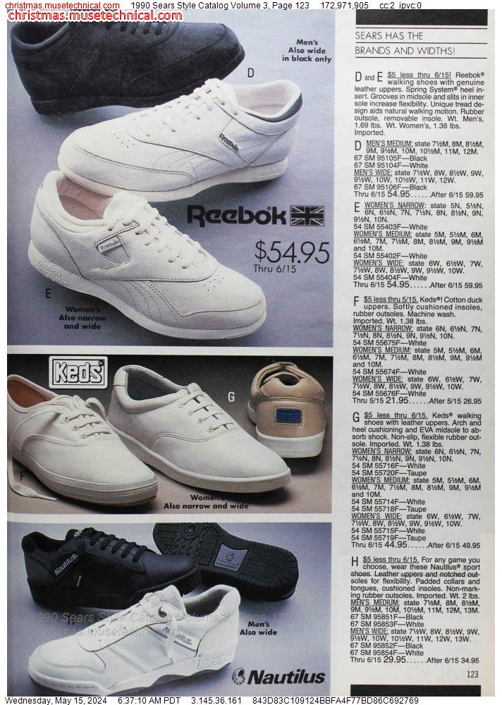 1990 Sears Style Catalog Volume 3, Page 123