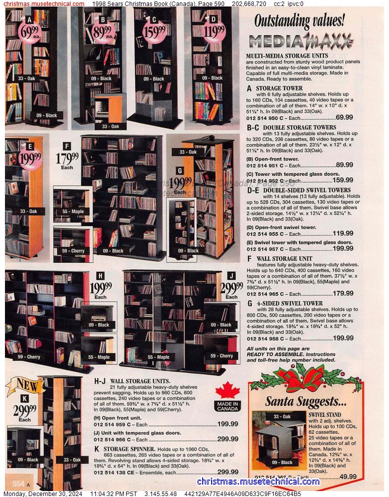 1998 Sears Christmas Book (Canada), Page 590