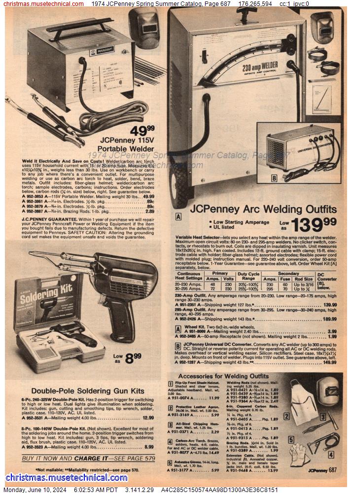 1974 JCPenney Spring Summer Catalog, Page 687