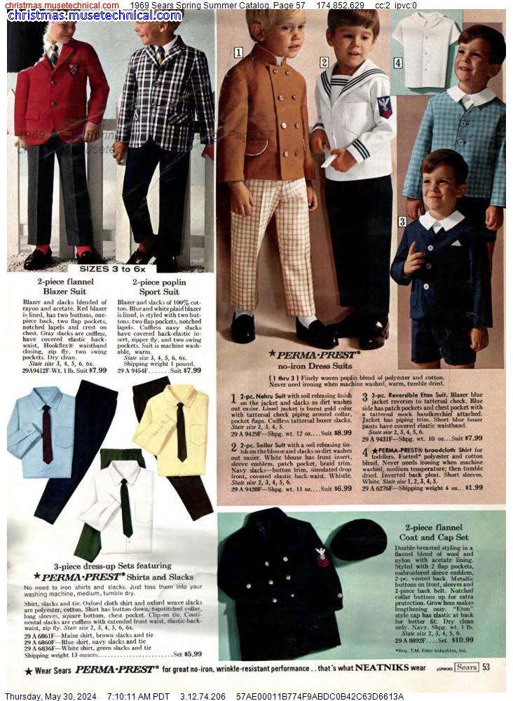 1969 Sears Spring Summer Catalog, Page 57