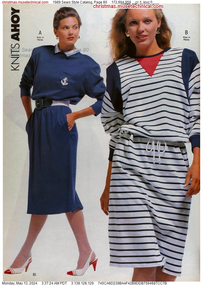 1989 Sears Style Catalog, Page 80