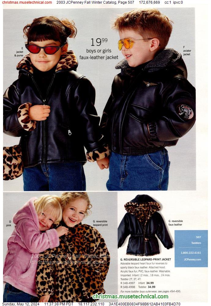 2003 JCPenney Fall Winter Catalog, Page 507