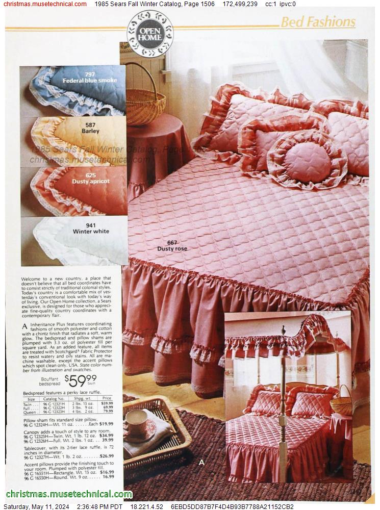 1985 Sears Fall Winter Catalog, Page 1506
