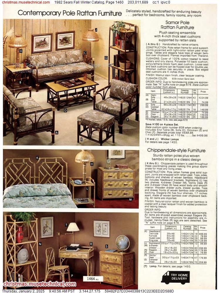 1982 Sears Fall Winter Catalog, Page 1460