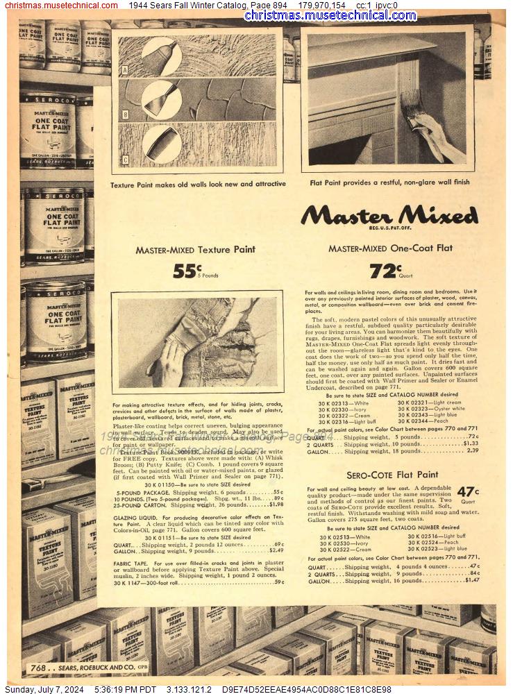 1944 Sears Fall Winter Catalog, Page 894