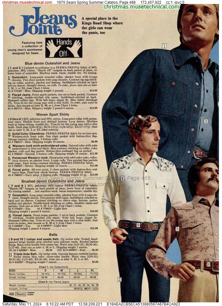1975 Sears Spring Summer Catalog, Page 466