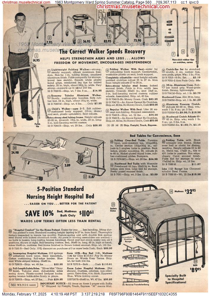 1963 Montgomery Ward Spring Summer Catalog, Page 560