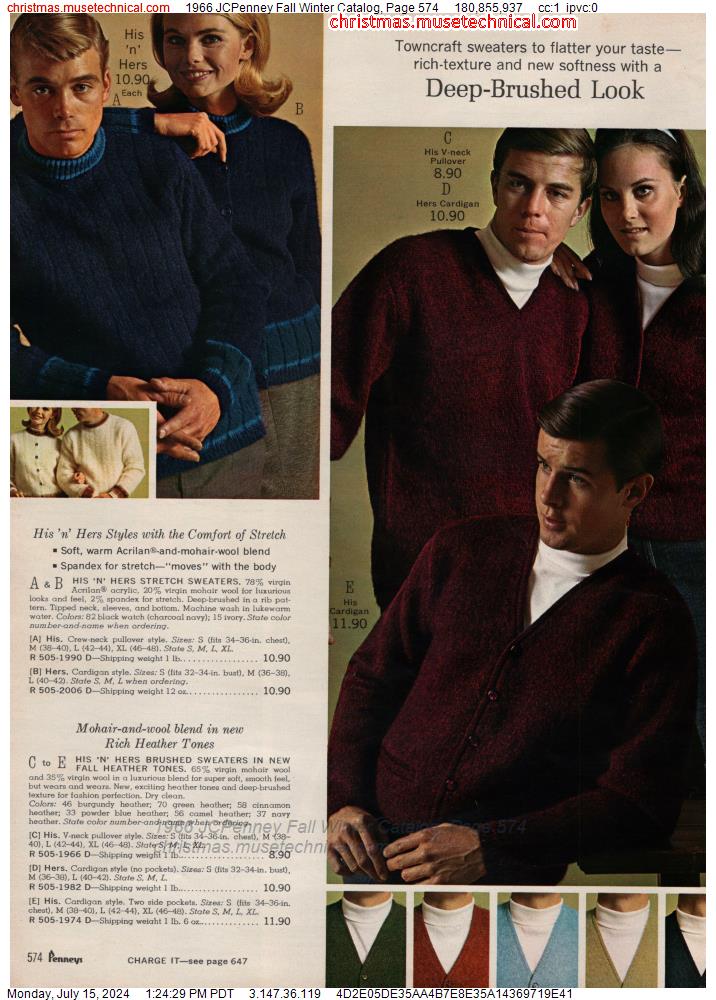 1966 JCPenney Fall Winter Catalog, Page 574