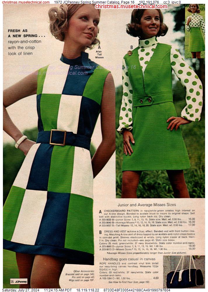 1972 JCPenney Spring Summer Catalog, Page 16