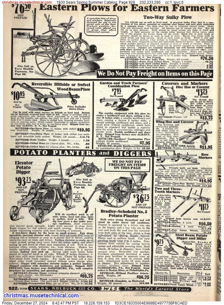 1930 Sears Spring Summer Catalog, Page 928