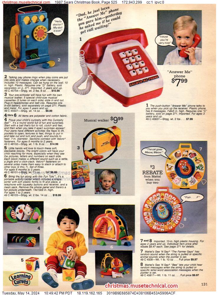 1987 Sears Christmas Book, Page 525