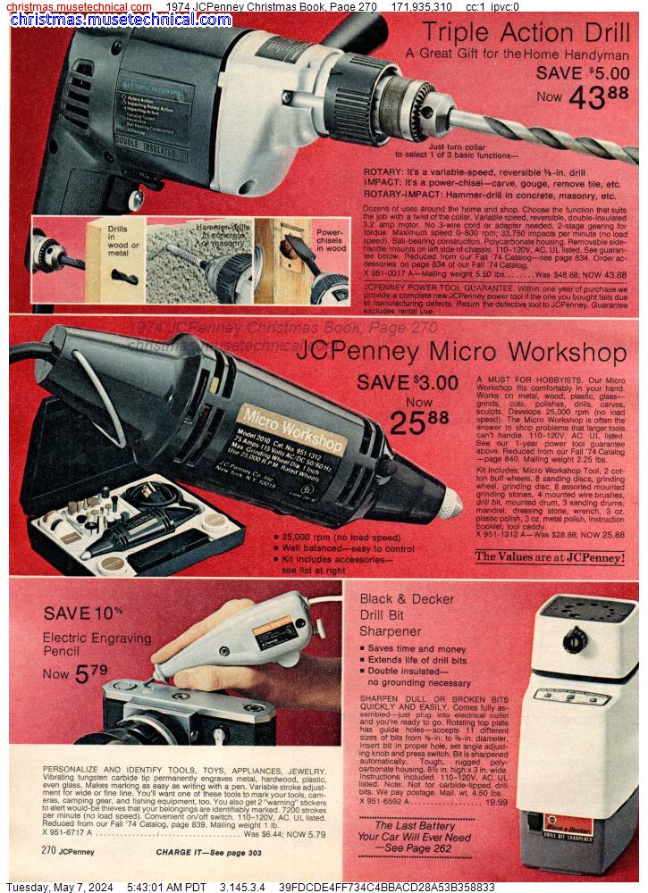 1974 JCPenney Christmas Book, Page 270