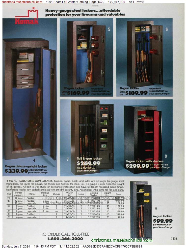 1991 Sears Fall Winter Catalog, Page 1429