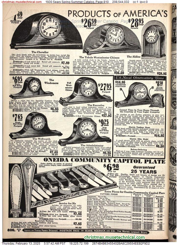 1930 Sears Spring Summer Catalog, Page 810