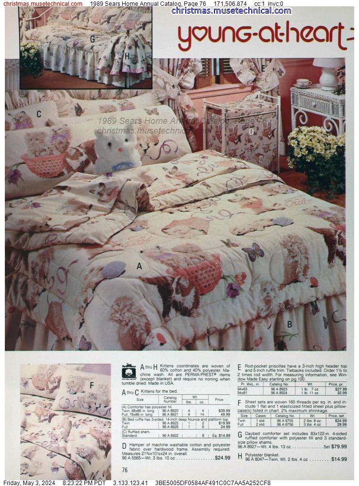 1989 Sears Home Annual Catalog, Page 76