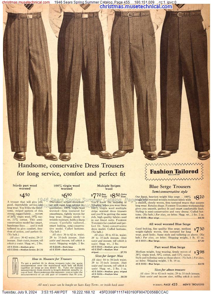 1946 Sears Spring Summer Catalog, Page 455