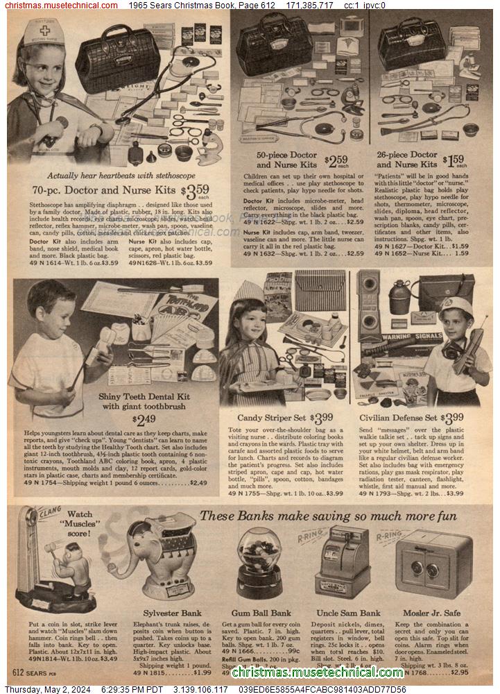 1965 Sears Christmas Book, Page 612