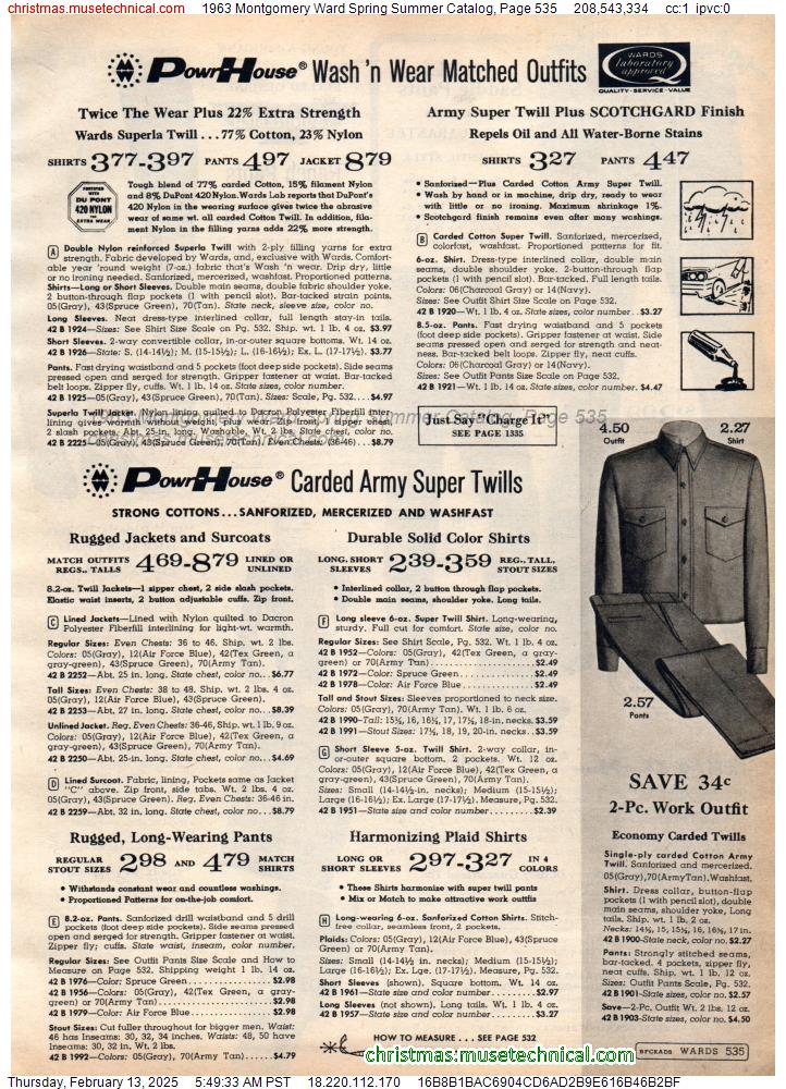 1963 Montgomery Ward Spring Summer Catalog, Page 535