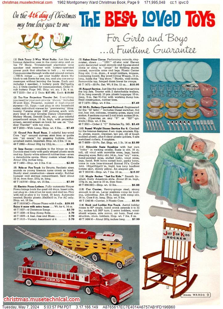 1962 Montgomery Ward Christmas Book, Page 9