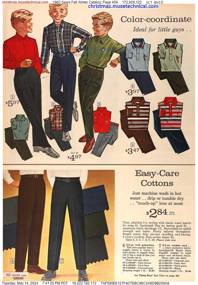 1963 Sears Fall Winter Catalog, Page 459