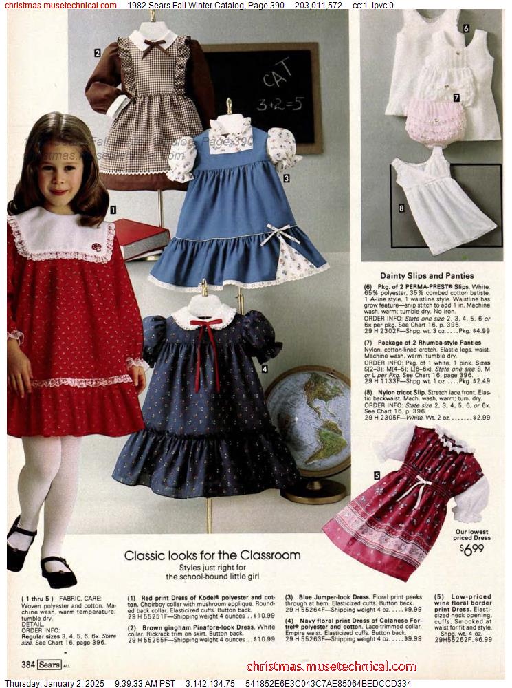 1982 Sears Fall Winter Catalog, Page 390