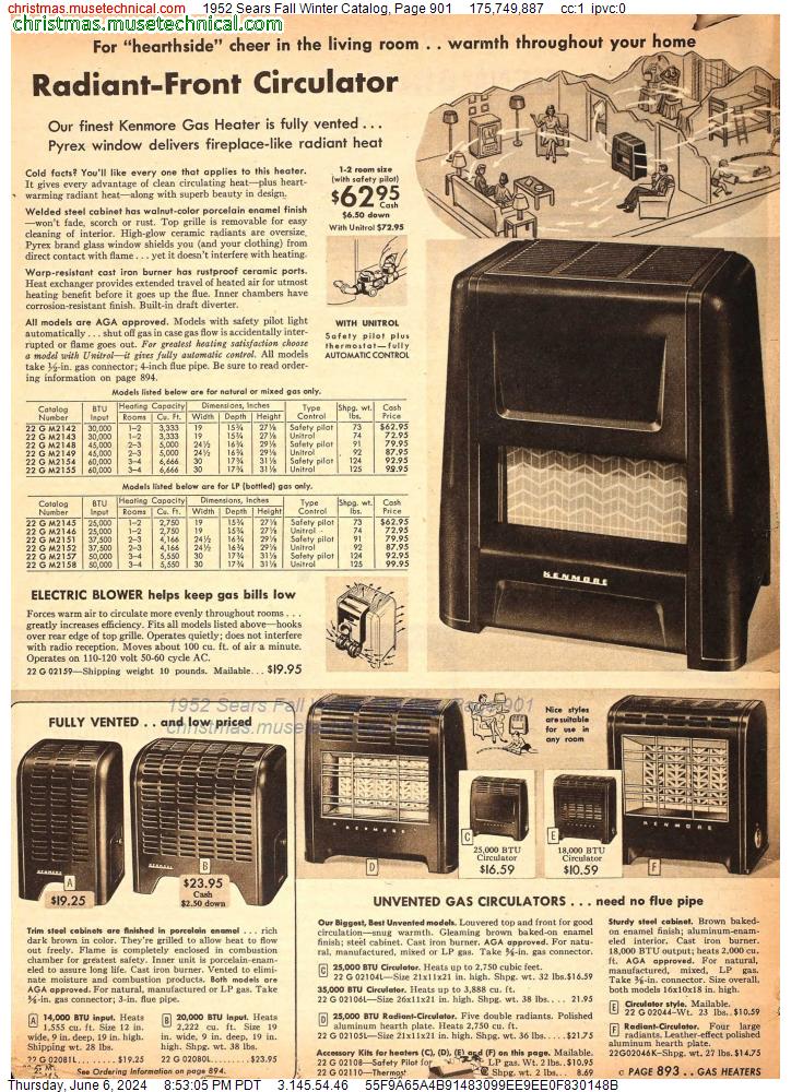 1952 Sears Fall Winter Catalog, Page 901