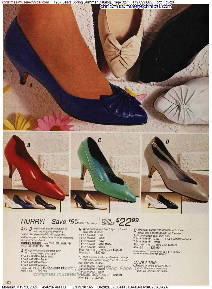 1987 Sears Spring Summer Catalog, Page 327