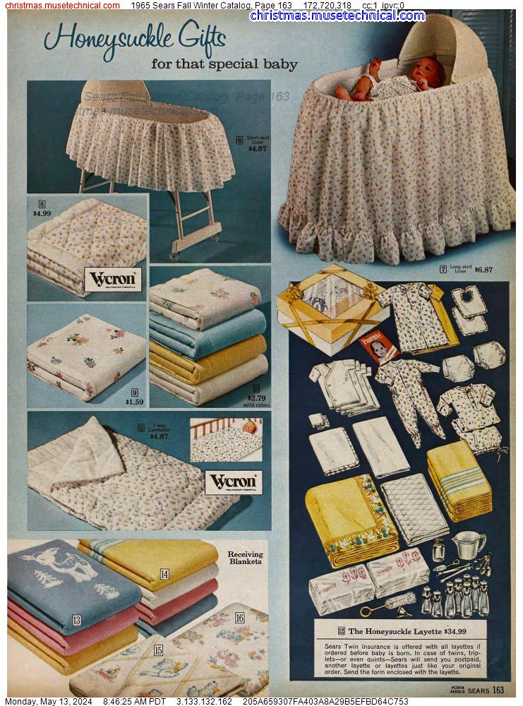 1965 Sears Fall Winter Catalog, Page 163