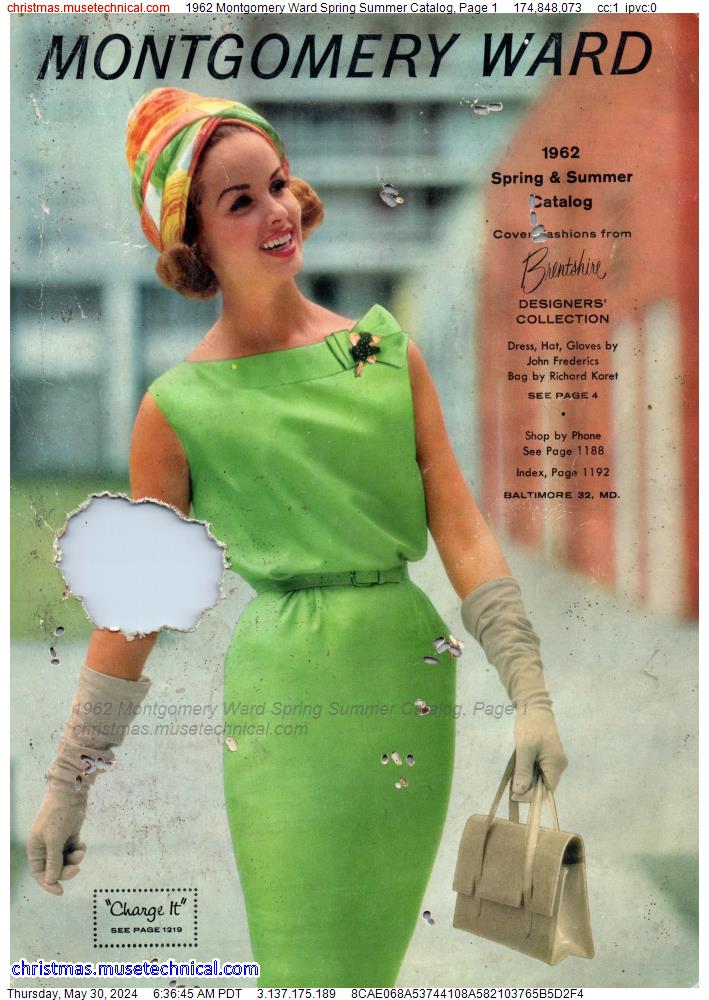 1962 Montgomery Ward Spring Summer Catalog, Page 1