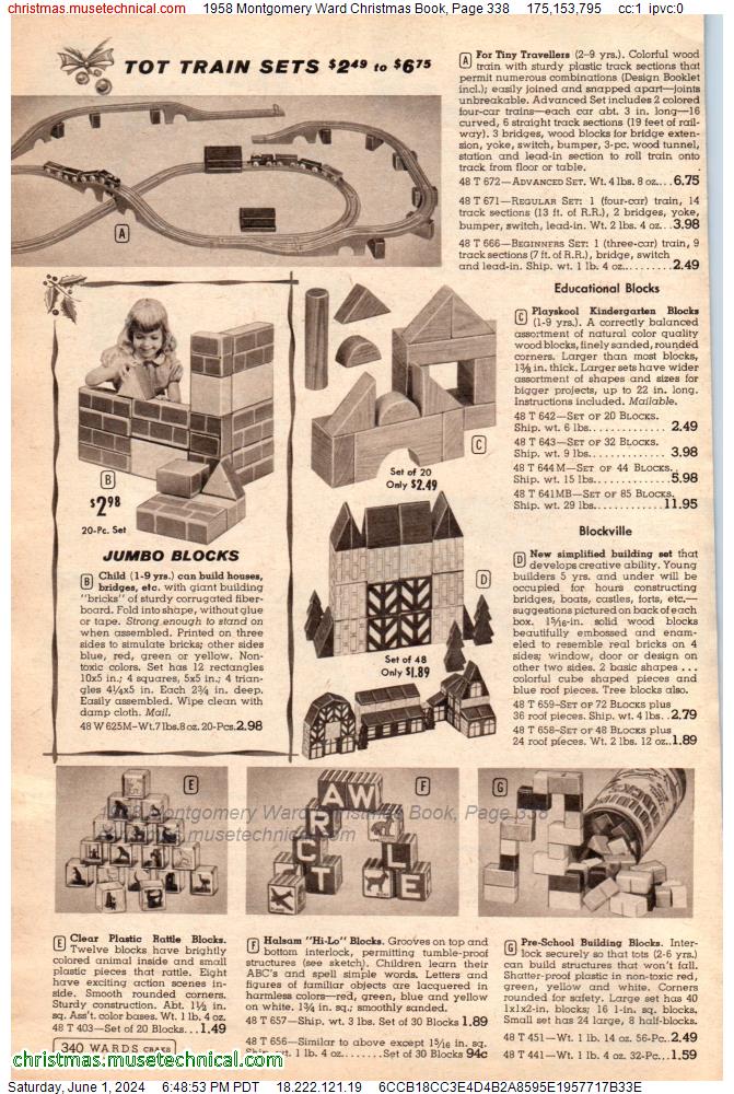 1958 Montgomery Ward Christmas Book, Page 338