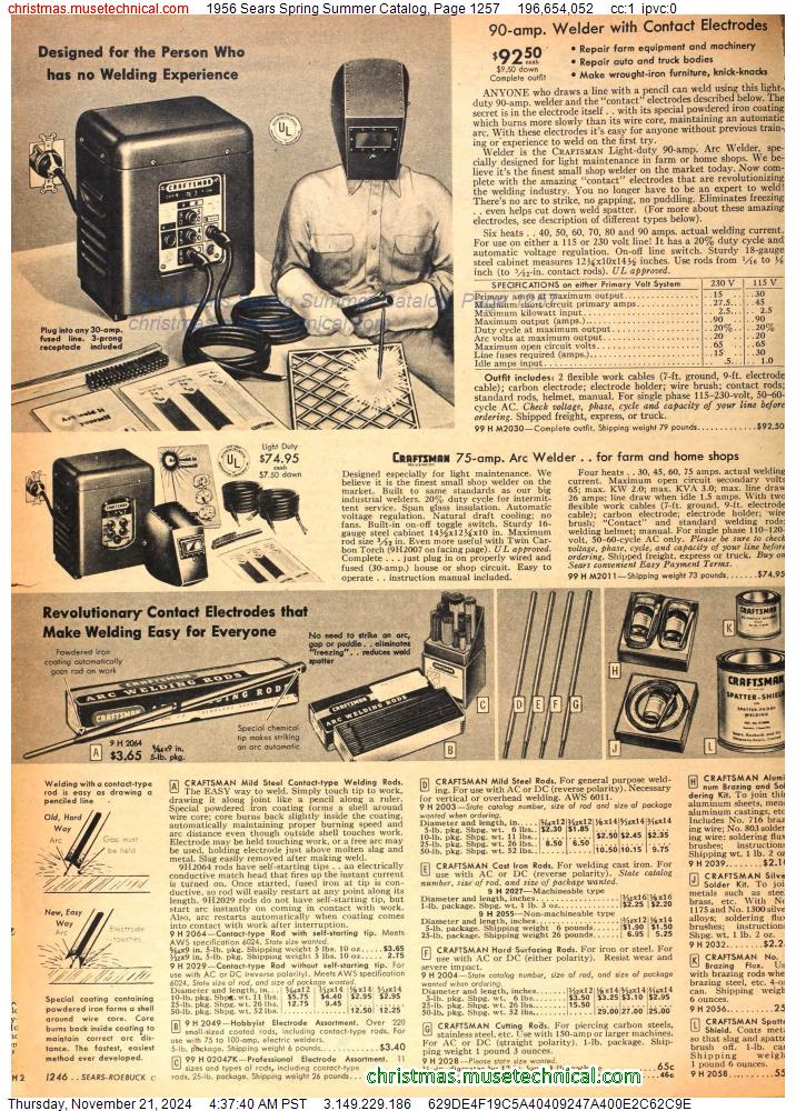 1956 Sears Spring Summer Catalog, Page 1257