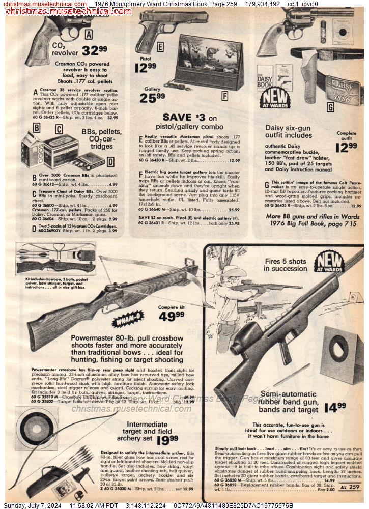 1976 Montgomery Ward Christmas Book, Page 259