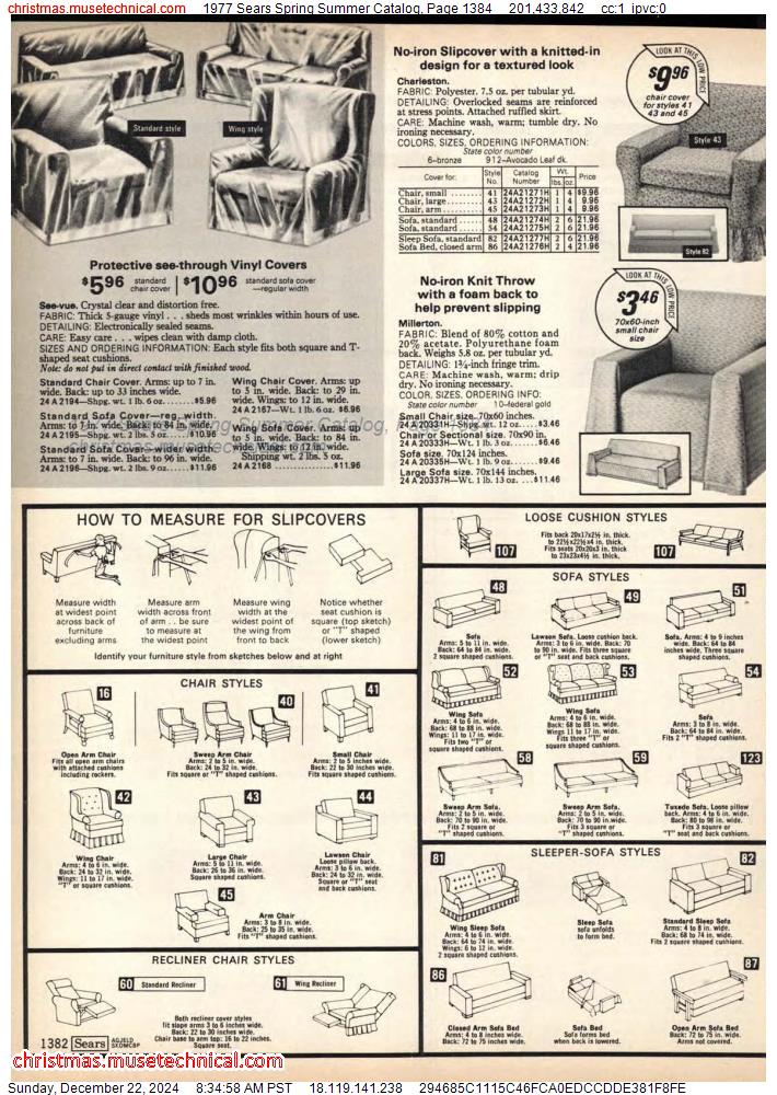 1977 Sears Spring Summer Catalog, Page 1384