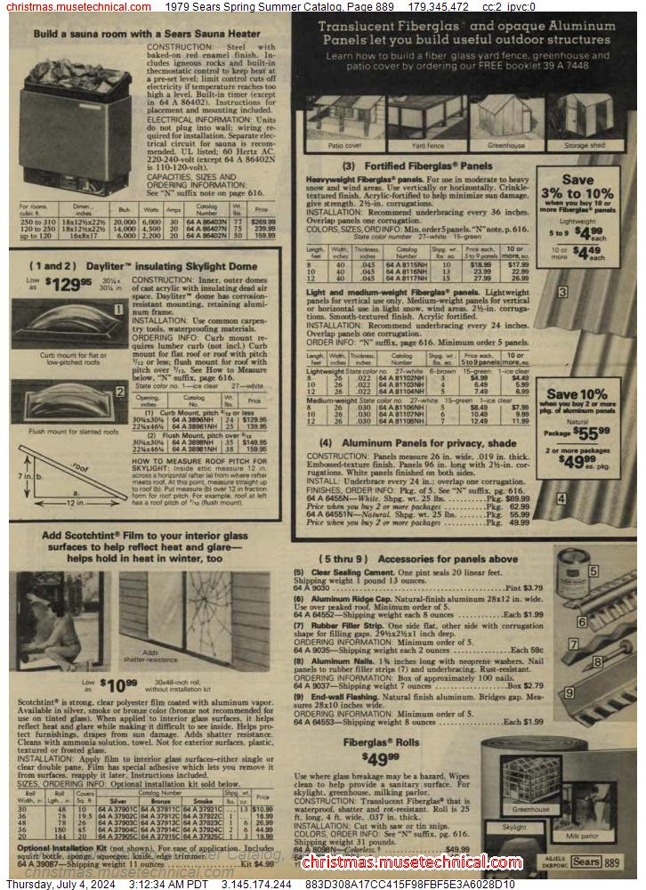 1979 Sears Spring Summer Catalog, Page 889