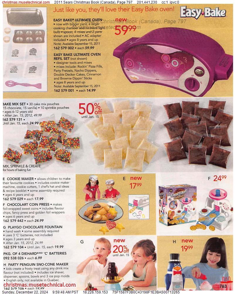 2011 Sears Christmas Book (Canada), Page 797