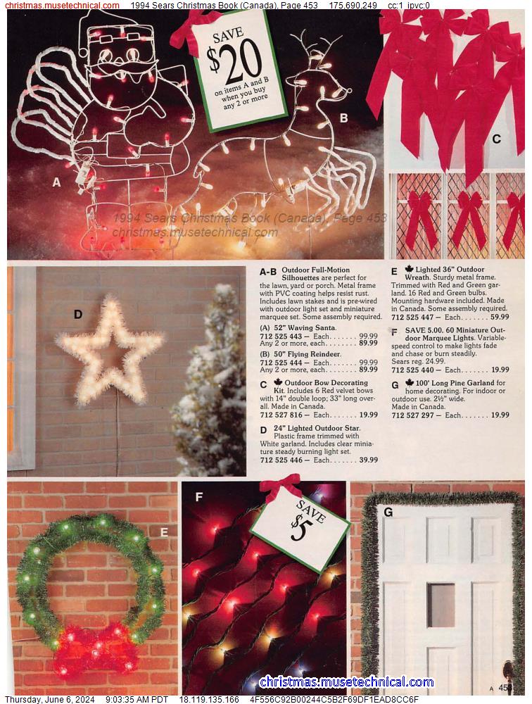 1994 Sears Christmas Book (Canada), Page 453