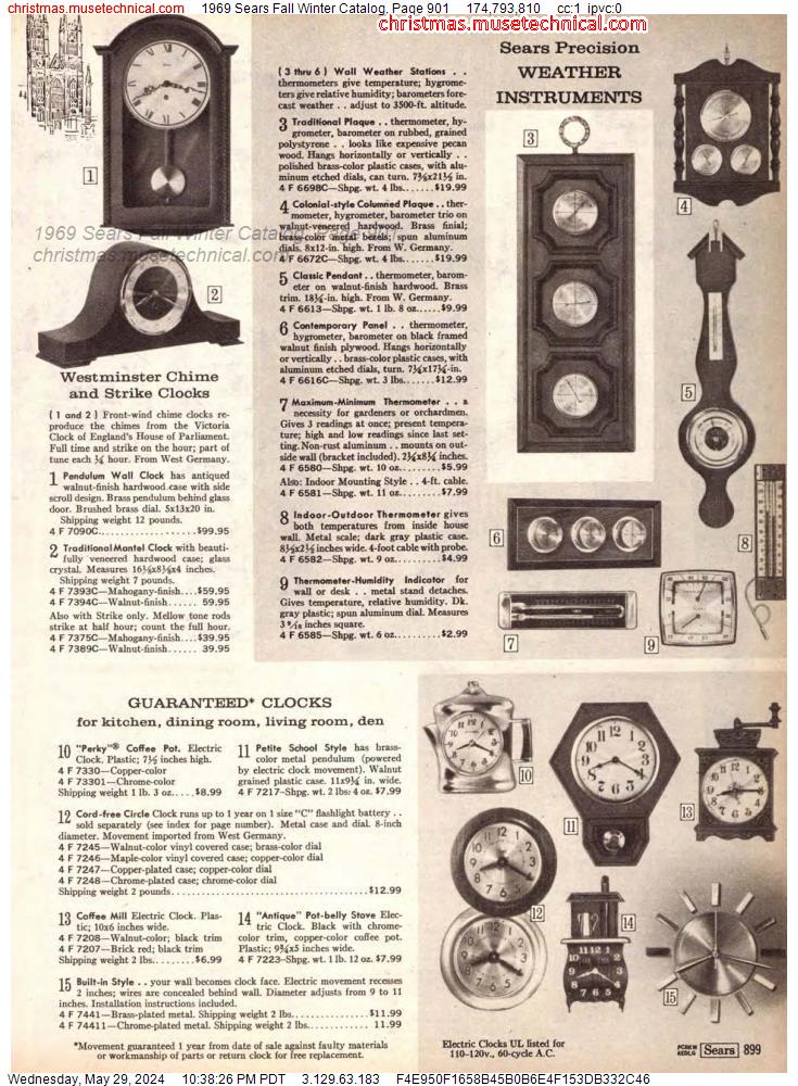 1969 Sears Fall Winter Catalog, Page 901