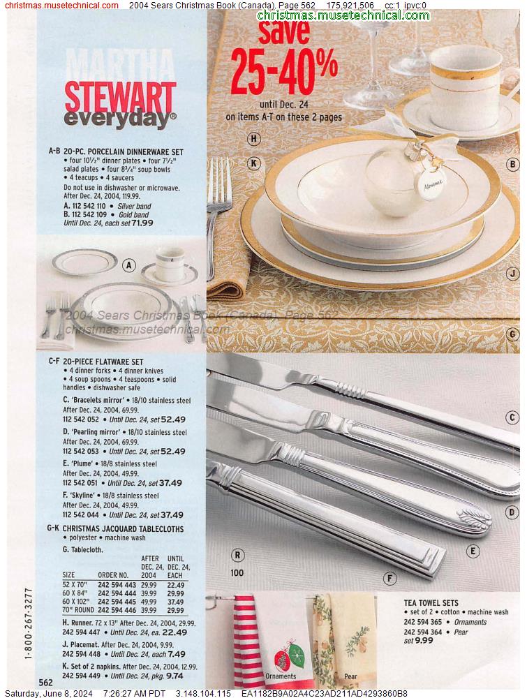 2004 Sears Christmas Book (Canada), Page 562