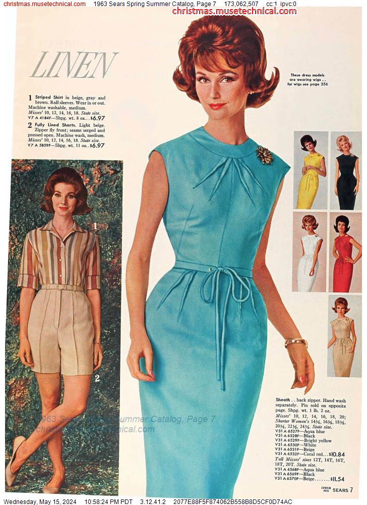 1963 Sears Spring Summer Catalog, Page 7