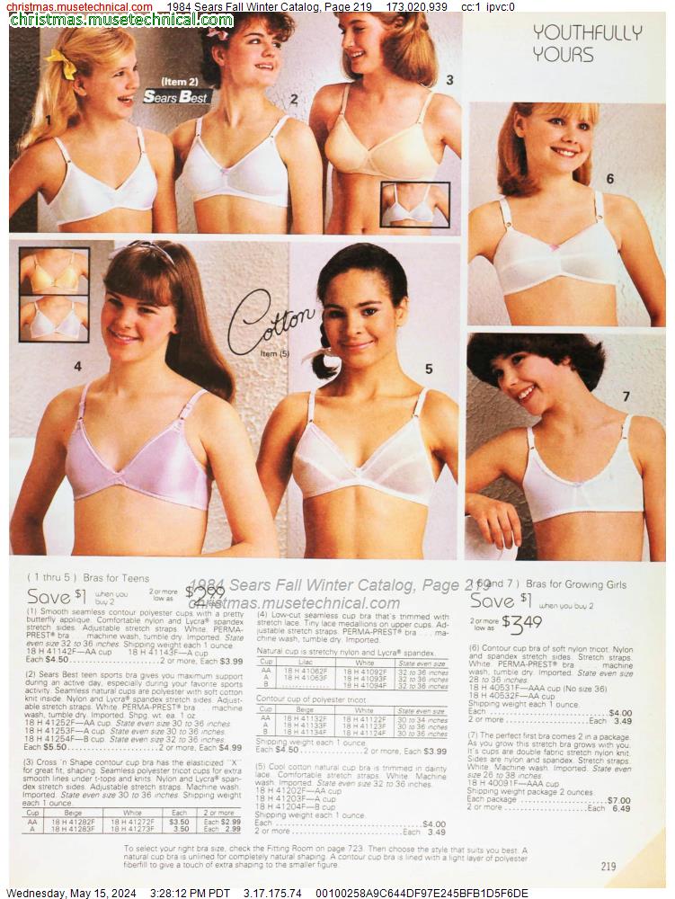 1984 Sears Fall Winter Catalog, Page 219